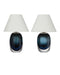 Currey and Company - 6700-0019 - LED Table Lamp - Danza - Blue/Clear/Polished NIckel