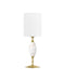 Currey and Company - 6700-0021 - LED Table Lamp - Marche - White/Brass