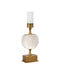 Currey and Company - 6700-0022 - LED Table Lamp - Meandro - White/Antique Brass