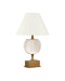 Currey and Company - 6700-0022 - LED Table Lamp - Meandro - White/Antique Brass