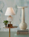 Currey and Company - 6700-0022 - LED Table Lamp - Meandro - White/Antique Brass