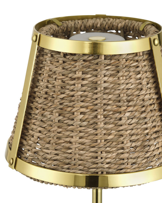 Currey and Company - 6700-0023 - LED Table Lamp - Deauville - Natural/Polished Brass