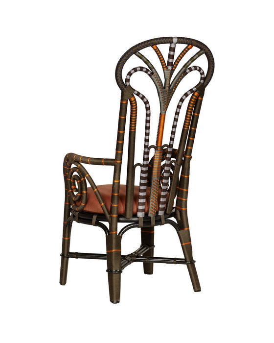 Currey and Company - 7000-1062 - Armchair - Benin Throne - Brown/Orange