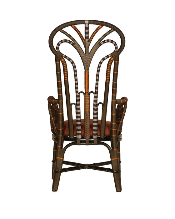 Currey and Company - 7000-1062 - Armchair - Benin Throne - Brown/Orange