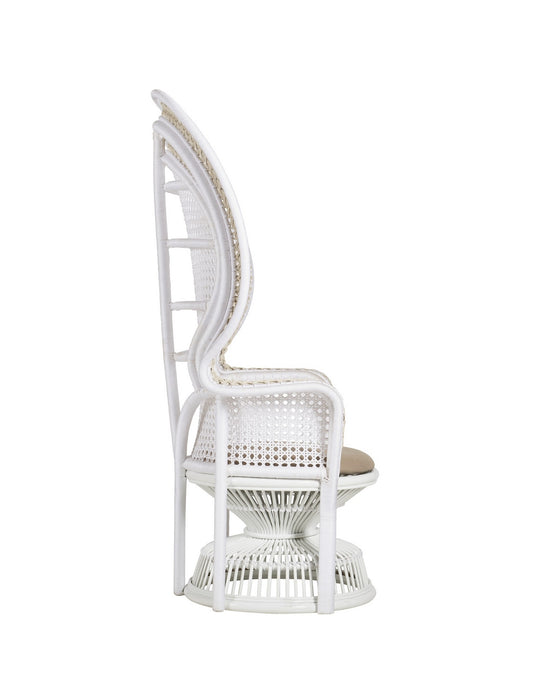 Currey and Company - 7000-1072 - Armchair - Emanuelle - White/Natural