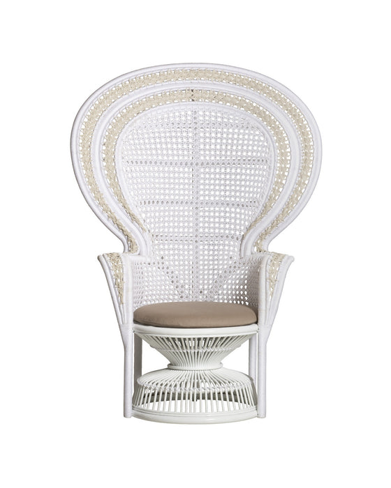 Currey and Company - 7000-1072 - Armchair - Emanuelle - White/Natural