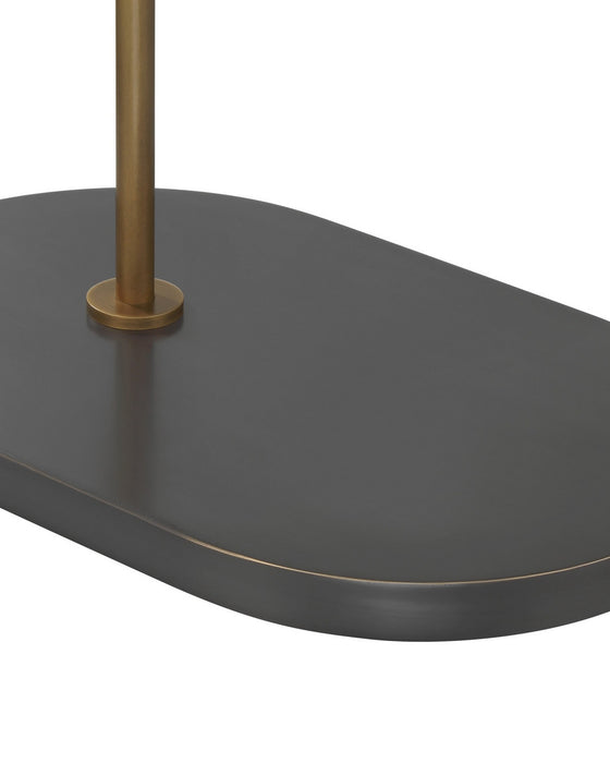 Currey and Company - 8000-0170 - LED Floor Lamp - Severn - Antique Brass/Oil Rubbed Bronze/Smoke