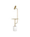 Currey and Company - 8000-0173 - LED Floor Lamp - Eastlin - Antique Brass/White