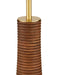 Currey and Company - 8000-0175 - One Light Floor Lamp - Lathe - Natural/Brushed Brass