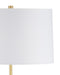 Currey and Company - 8000-0175 - One Light Floor Lamp - Lathe - Natural/Brushed Brass