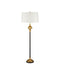 Currey and Company - 8000-0176 - One Light Floor Lamp - Haines - Bronze/Vintage Brass