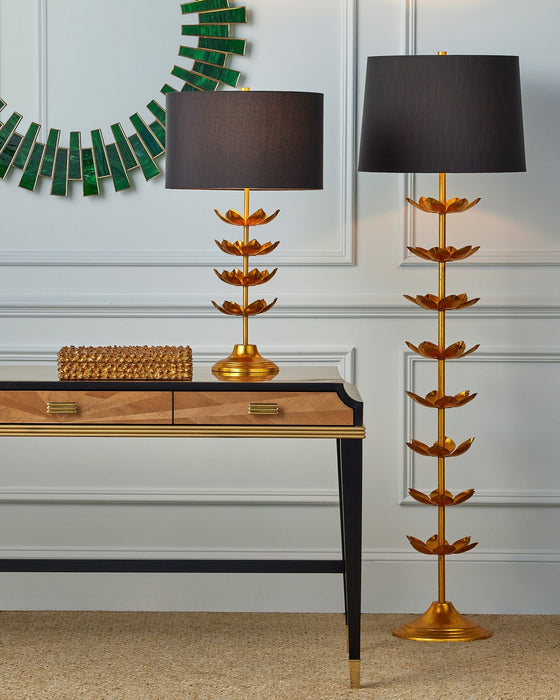Currey and Company - 8000-0177 - One Light Floor Lamp - Awakening - Gold Leaf