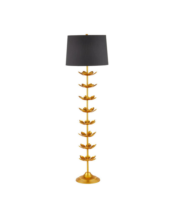 Currey and Company - 8000-0177 - One Light Floor Lamp - Awakening - Gold Leaf
