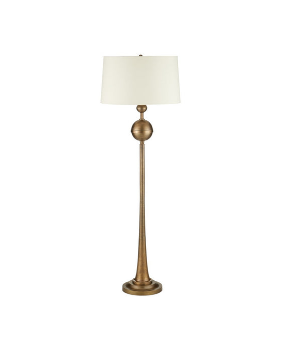 Currey and Company - 8000-0179 - One Light Floor Lamp - Boullee - Antique Brass