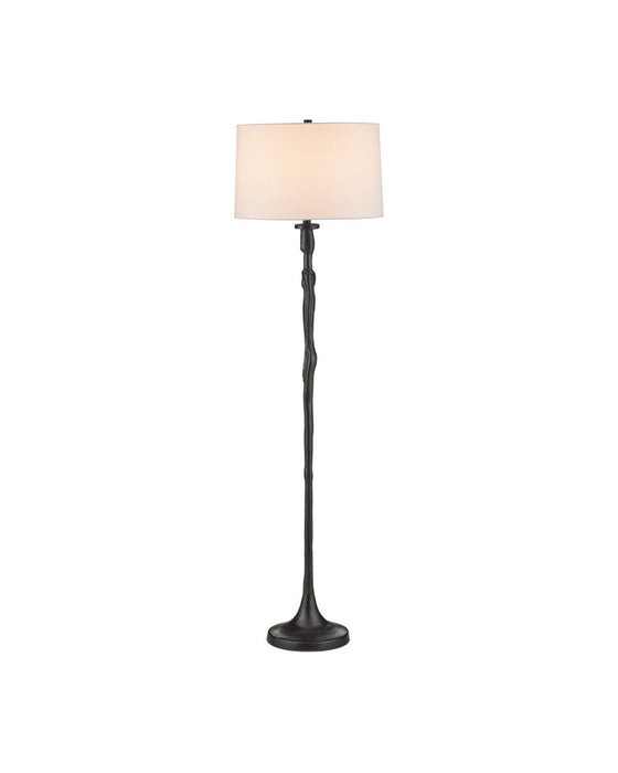 Currey and Company - 8000-0180 - One Light Floor Lamp - Mirage - Black