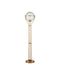 Currey and Company - 8000-0182 - One Light Floor Lamp - Metropolis - Metallic Champagne/Frosted