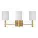 Capital Lighting - 159531AD-716 - Three Light Vanity - Adrian - Aged Brass