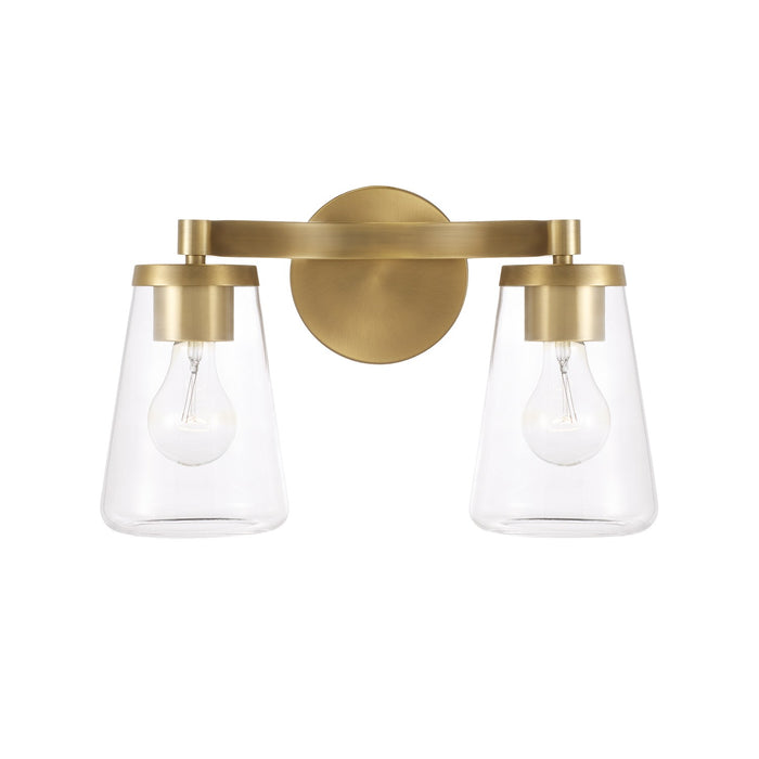 Capital Lighting - 161921AD-664 - Two Light Vanity - Aaron - Aged Brass
