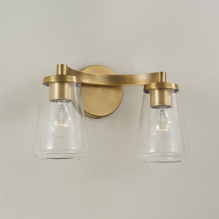 Capital Lighting - 161921AD-664 - Two Light Vanity - Aaron - Aged Brass