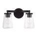 Capital Lighting - 161921MB-664 - Two Light Vanity - Aaron - Matte Black