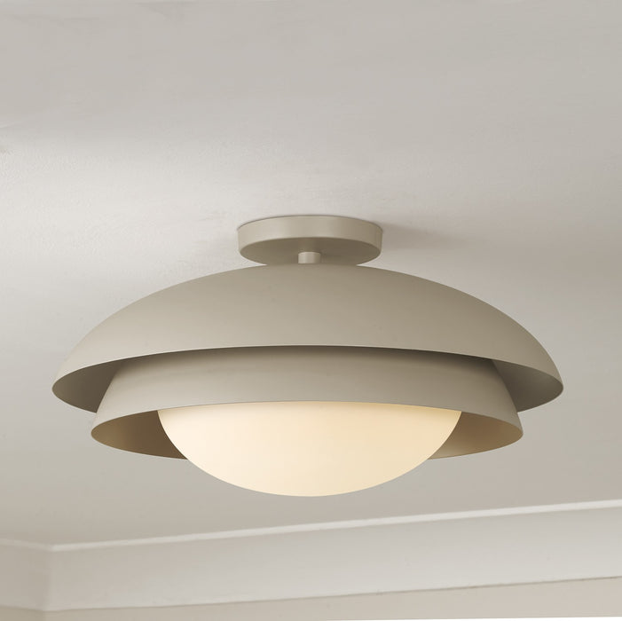 Capital Lighting - 259211TP - One Light Semi Flush Mount - Jensen - Taupe