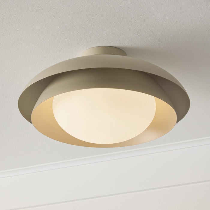 Capital Lighting - 259211TP - One Light Semi Flush Mount - Jensen - Taupe