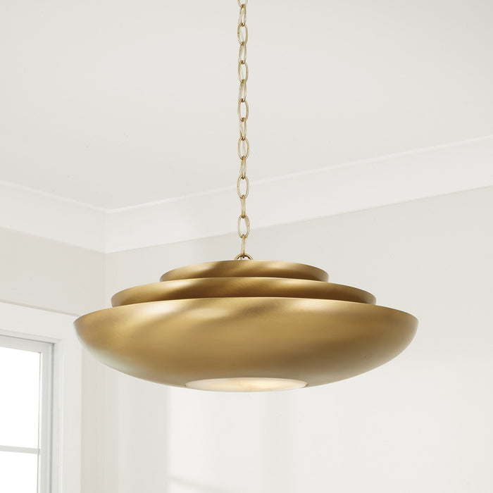 Capital Lighting - 357711AD - One Light Pendant - Gia - Aged Brass