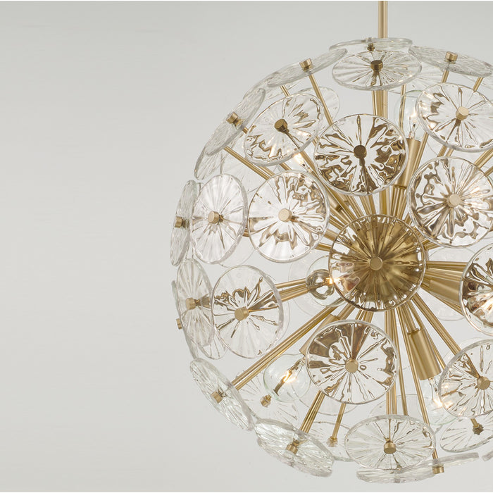 Capital Lighting - 357881MA - Eight Light Pendant - Emelie - Matte Brass