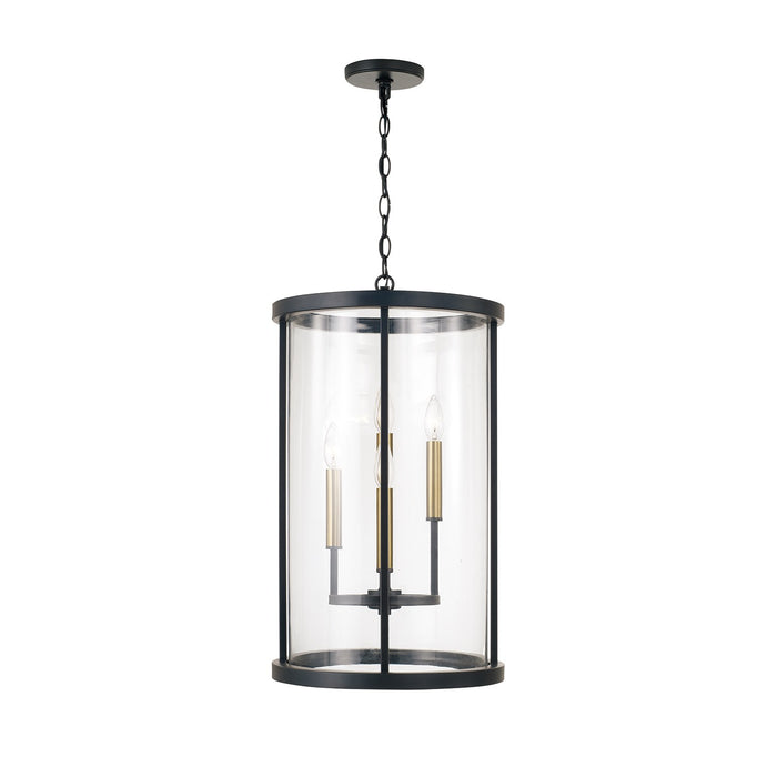 Capital Lighting - 358341ER - Four Light Pendant - Davis - Espresso and Brass