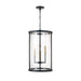 Capital Lighting - 358341ER - Four Light Pendant - Davis - Espresso and Brass