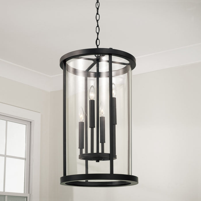 Capital Lighting - 358341ER - Four Light Pendant - Davis - Espresso and Brass