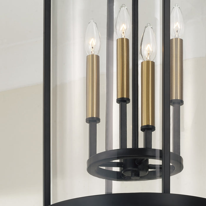 Capital Lighting - 358341ER - Four Light Pendant - Davis - Espresso and Brass