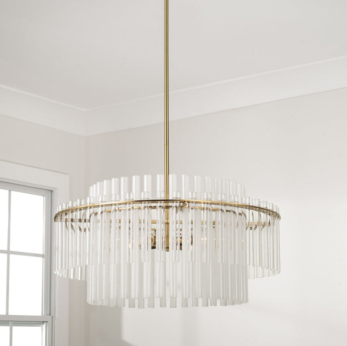 Capital Lighting - 358741AD - Four Light Pendant - Blair - Aged Brass