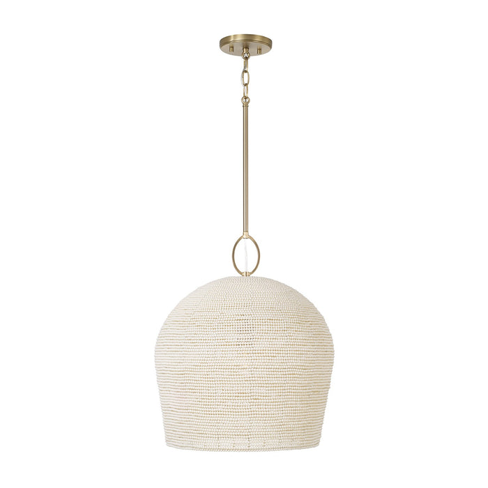 Capital Lighting - 358813AD - One Light Pendant - Natalia - Aged Brass