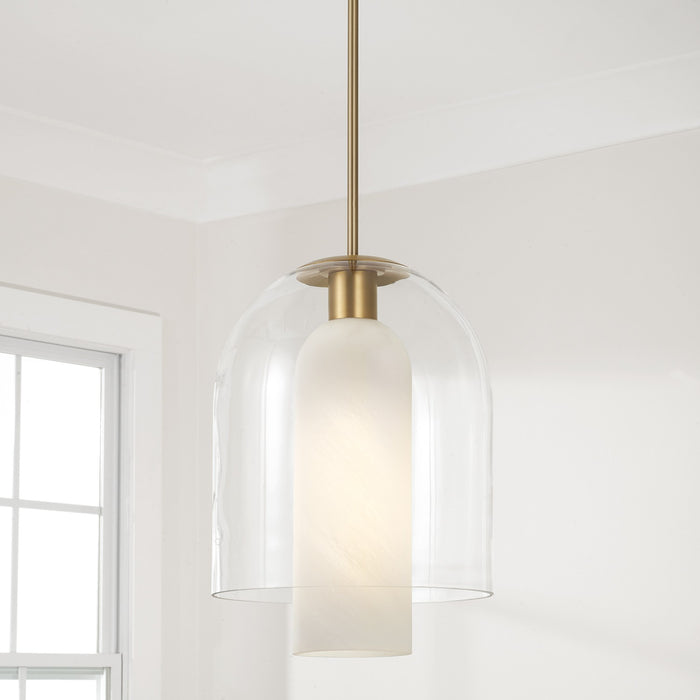 Capital Lighting - 358911AD - One Light Pendant - Liz - Aged Brass