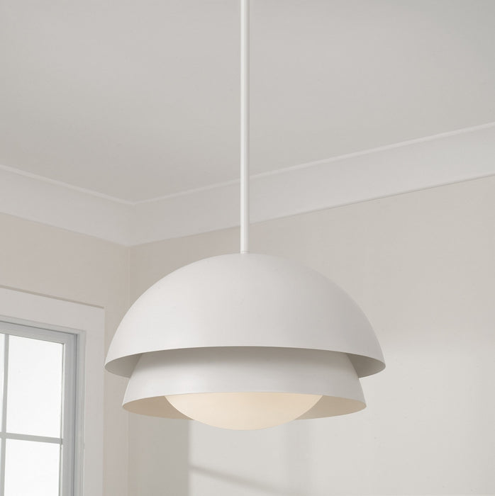 Capital Lighting - 359211WE - One Light Pendant - Jensen - Matte White
