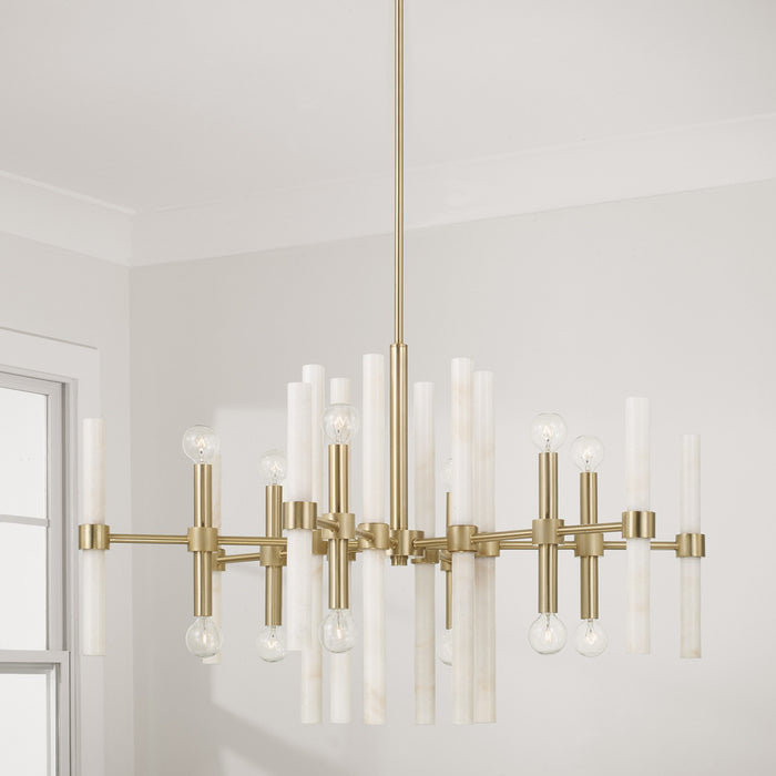 Capital Lighting - 458001MA - 12 Light Chandelier - Marlow - Matte Brass