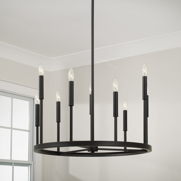 Capital Lighting - 458381ER - Nine Light Chandelier - Davis - Espresso and Brass