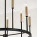 Capital Lighting - 458381ER - Nine Light Chandelier - Davis - Espresso and Brass