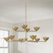 Capital Lighting - 458501FT - LED Chandelier - Francesca - Feathered Brass