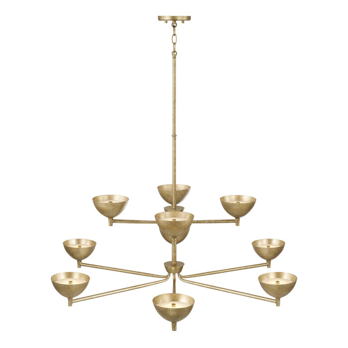Capital Lighting - 458501FT - LED Chandelier - Francesca - Feathered Brass