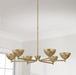 Capital Lighting - 458561FT - LED Chandelier - Francesca - Feathered Brass