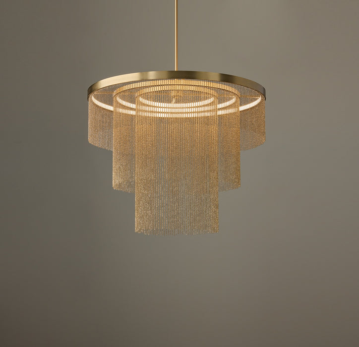 Capital Lighting - 459331AD - LED Chandelier - Rae - Aged Brass