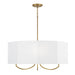 Capital Lighting - 459541AD - Four Light Chandelier - Adrian - Aged Brass