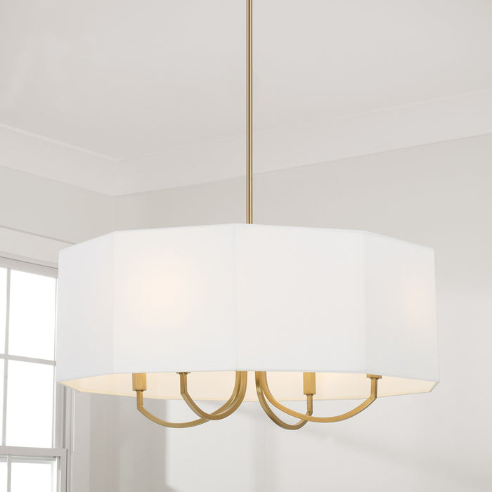 Capital Lighting - 459541AD - Four Light Chandelier - Adrian - Aged Brass
