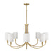 Capital Lighting - 459581AD-716 - Eight Light Chandelier - Adrian - Aged Brass