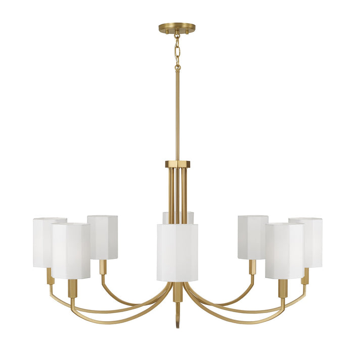 Capital Lighting - 459581AD-716 - Eight Light Chandelier - Adrian - Aged Brass