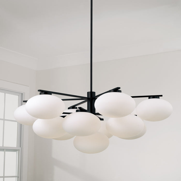 Capital Lighting - 460501MB - 13 Light Chandelier - Soren - Matte Black