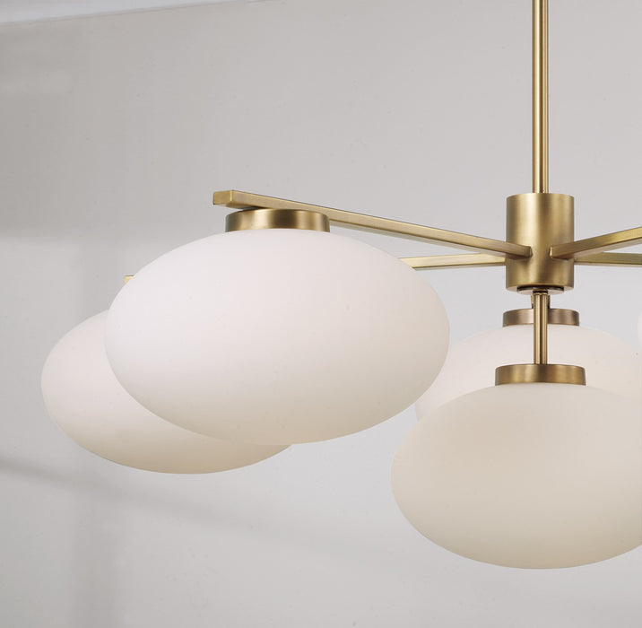 Capital Lighting - 460561AD - Six Light Chandelier - Soren - Aged Brass