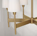 Capital Lighting - 460861AD-718 - Six Light Chandelier - Leland - Aged Brass